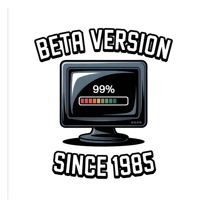 Retro Computer Progress Design