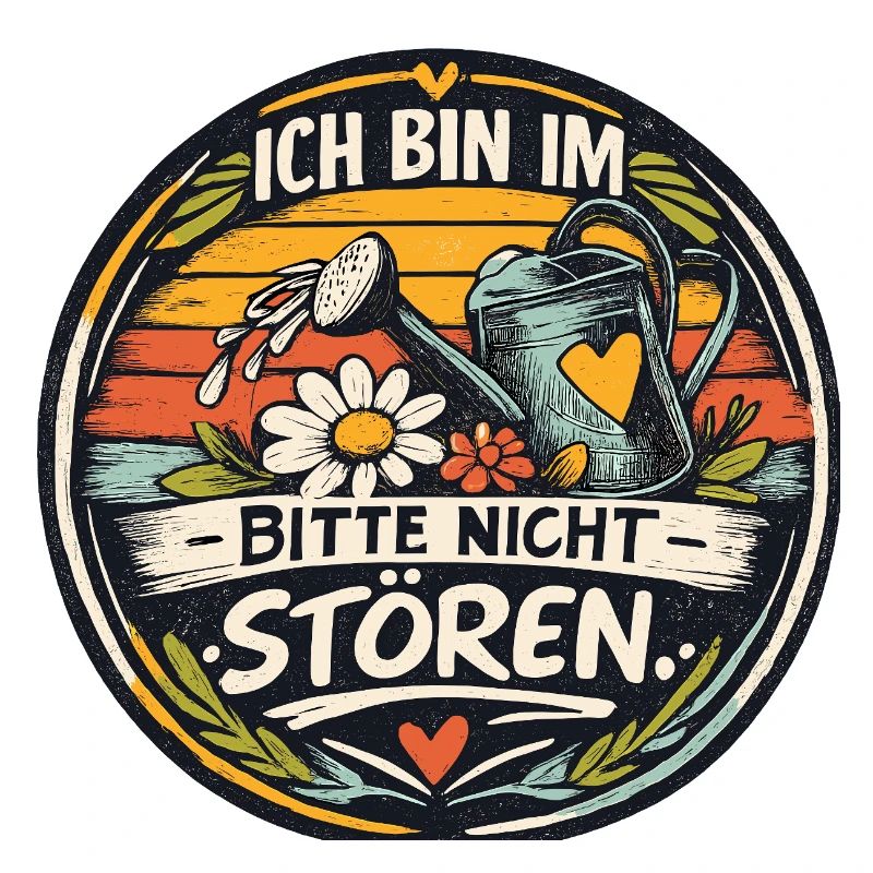 Ich bin im Garten: Nicht stören