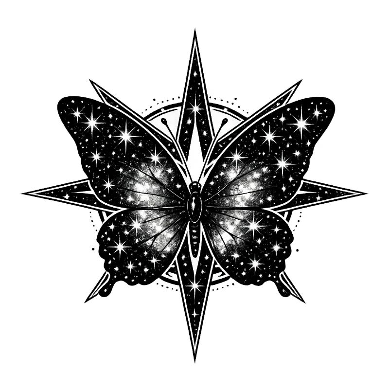 Kosmischer Schmetterlingskompass
