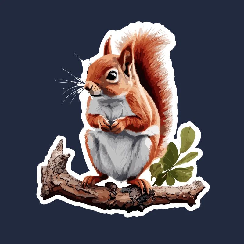 Eichhörnchen / Tier / Nagetier / Waldtier / Comic