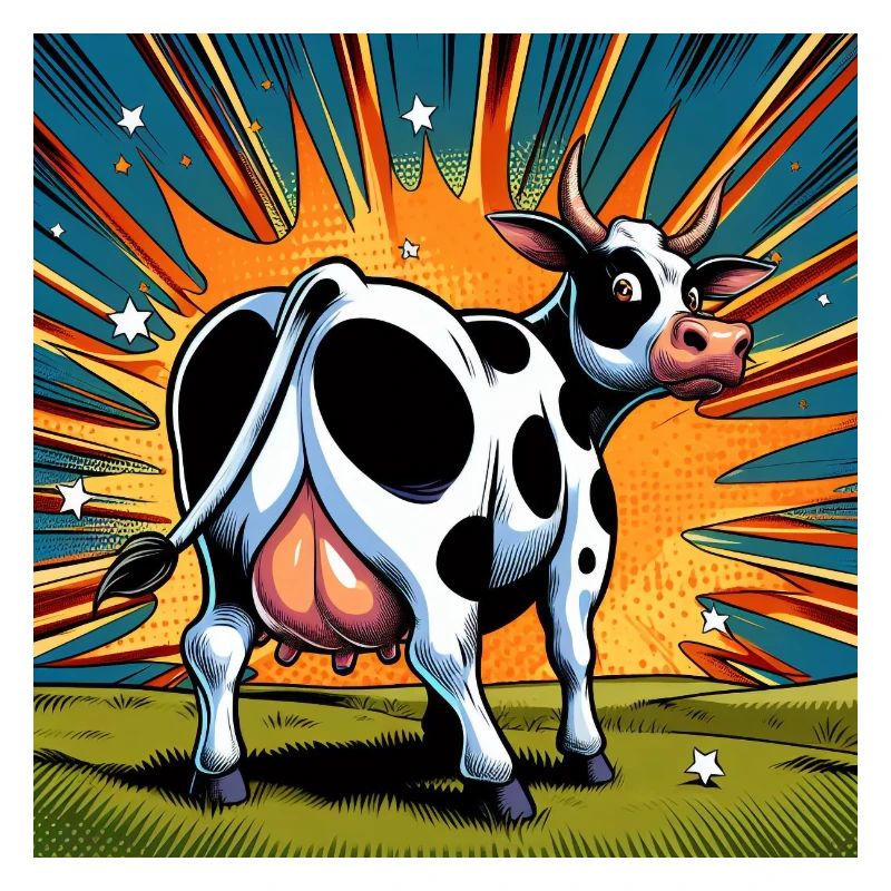 Vache de derrière