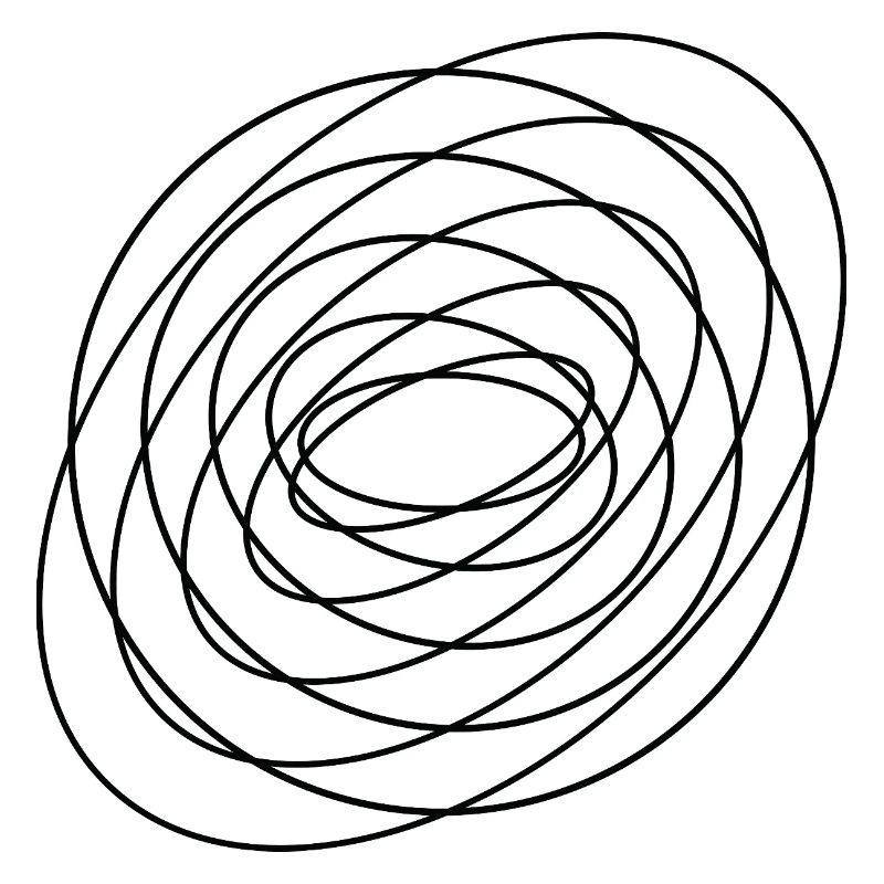 Coiled Abstract Spiral Circle