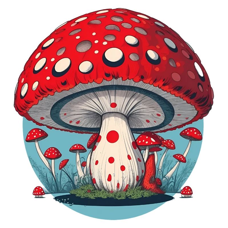 Champignon rouge - Champignon Porte-Sang - Champignon Porte-Chance