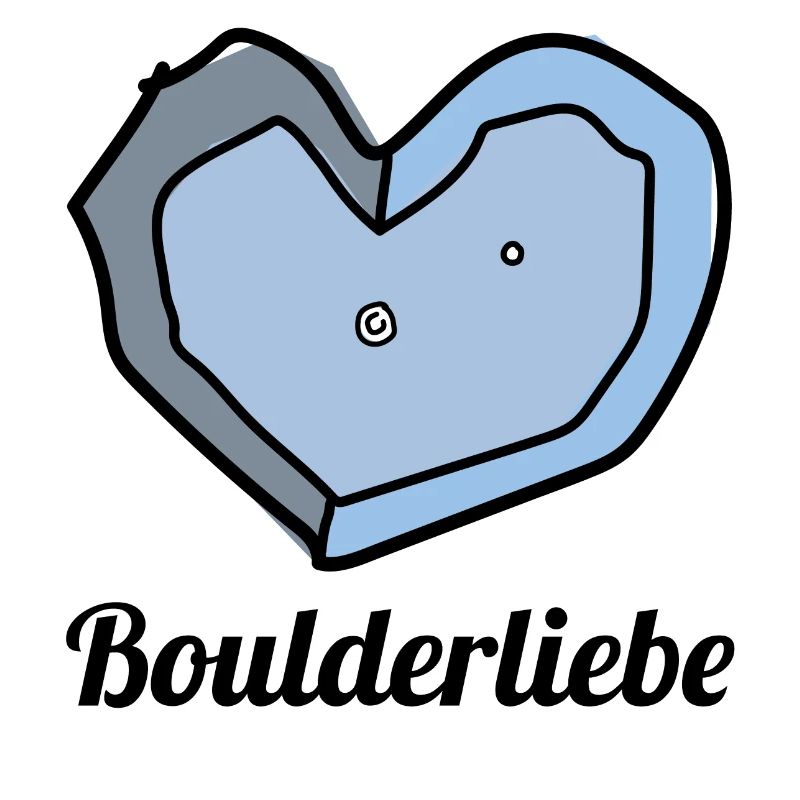 boulderliebe blau text