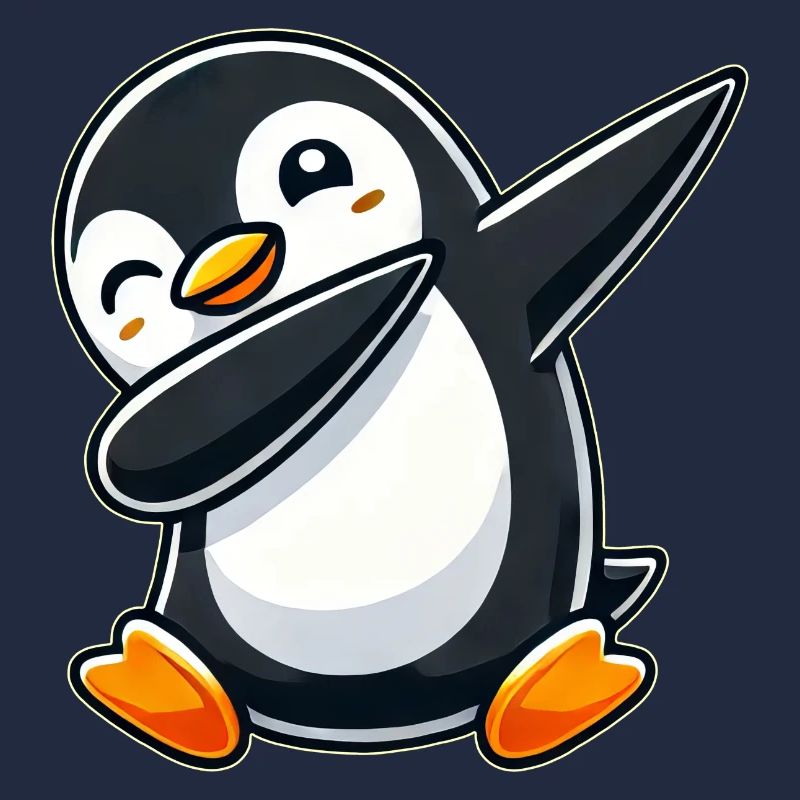 Pinguin Dab Ein cooler tanzender Pinguin Dabbing D