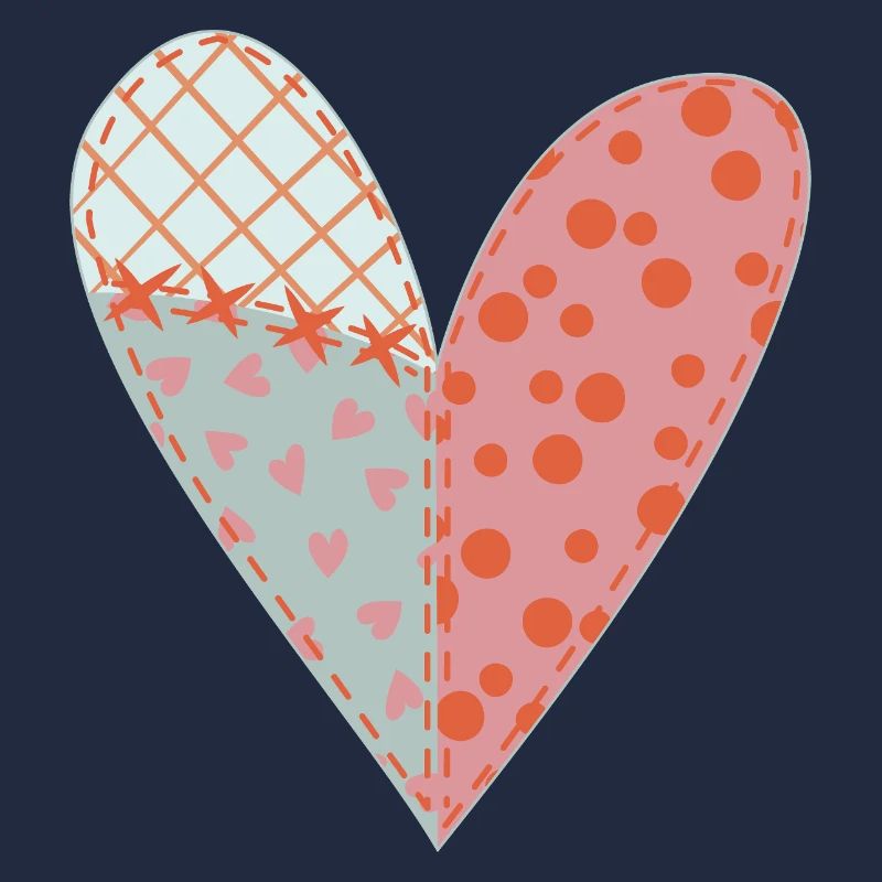 Patchwork Heart No11