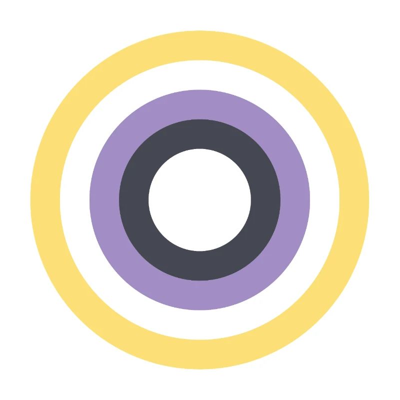 Concentric Ring Palette LGBTQ Non Binary