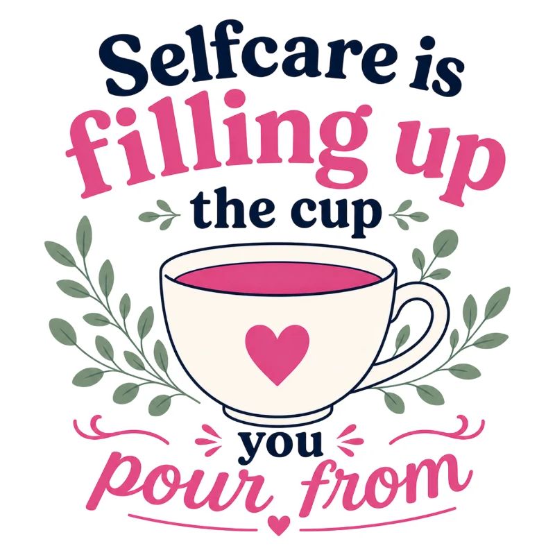 Le soin de soi remplit la tasse d’où vous servez