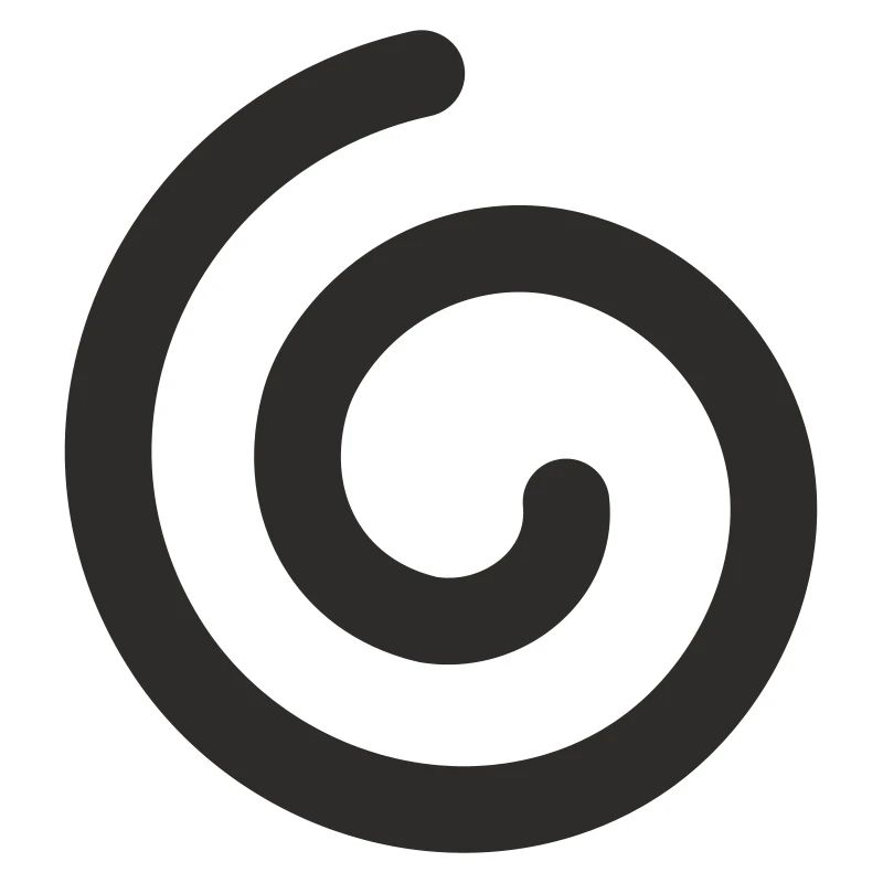 Spirale – Minimalistisches Symbol Design