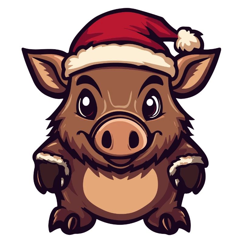 Cochon Noël Sanglier