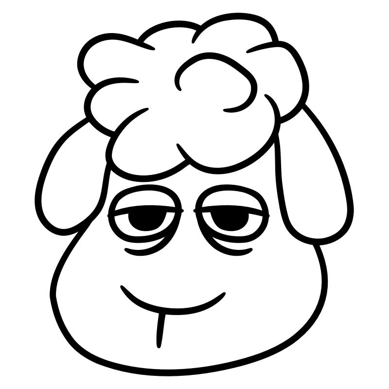 Sheep Tired Bored Blank Look Head Face
