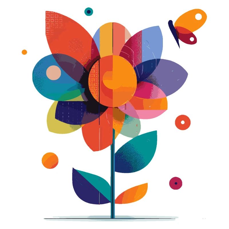 bunte Blume