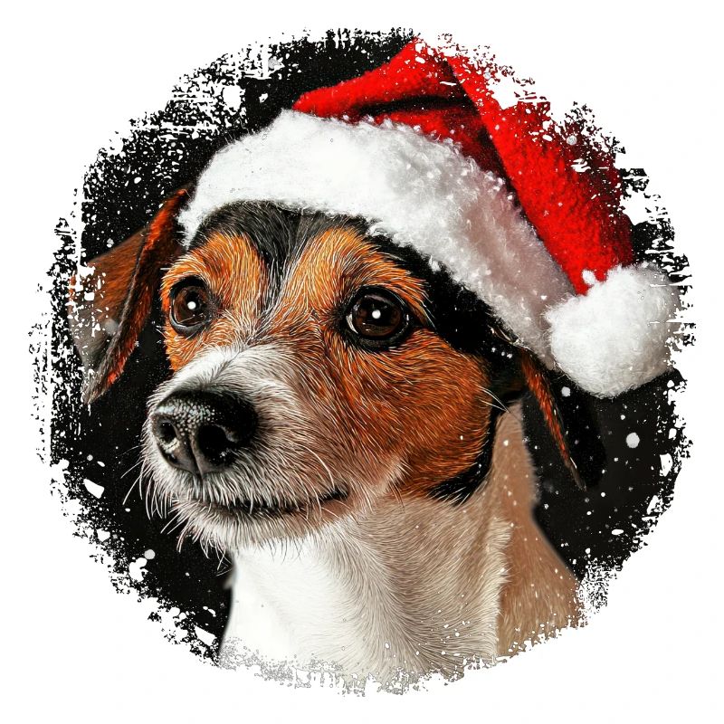 Weihnachtsmann Hund