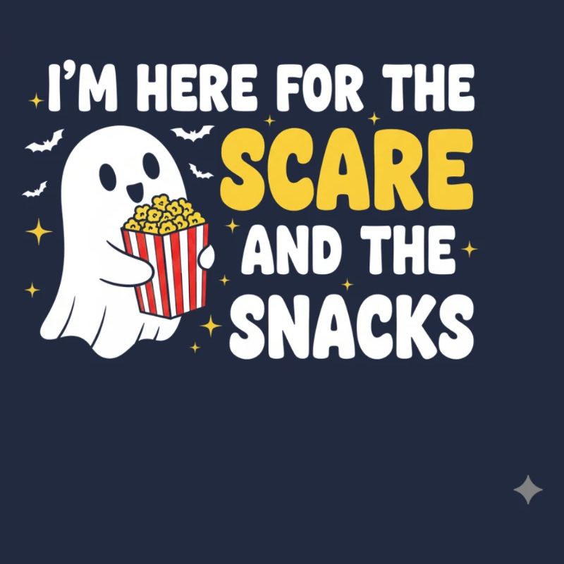Fantôme Halloween et Snacks