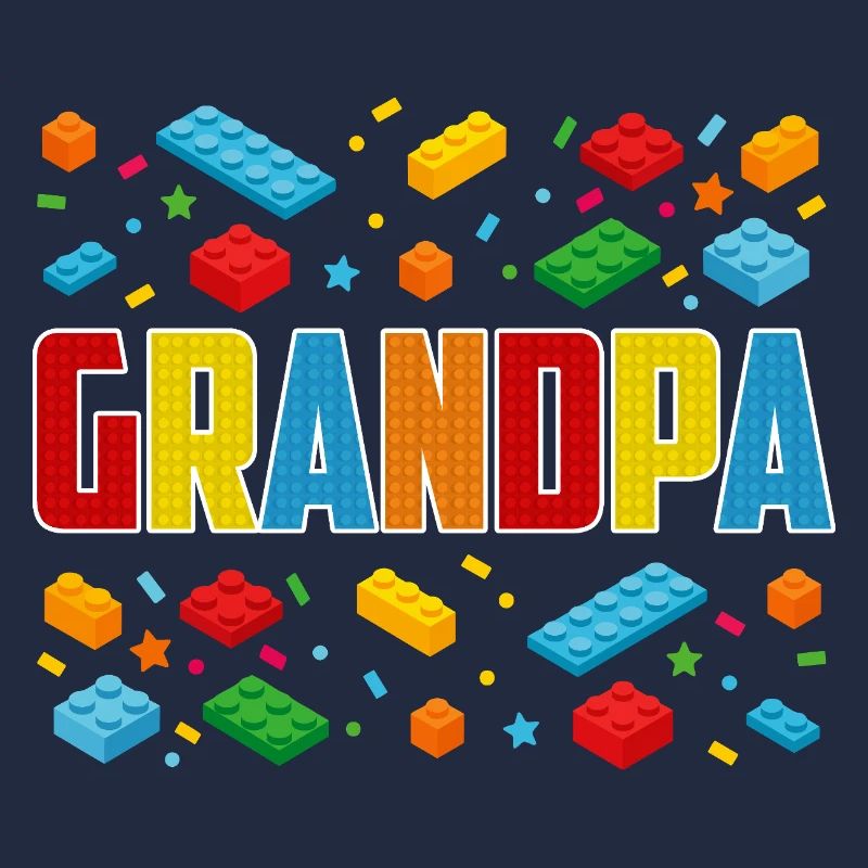 Grand-père brique constructeur de blocs créatifs