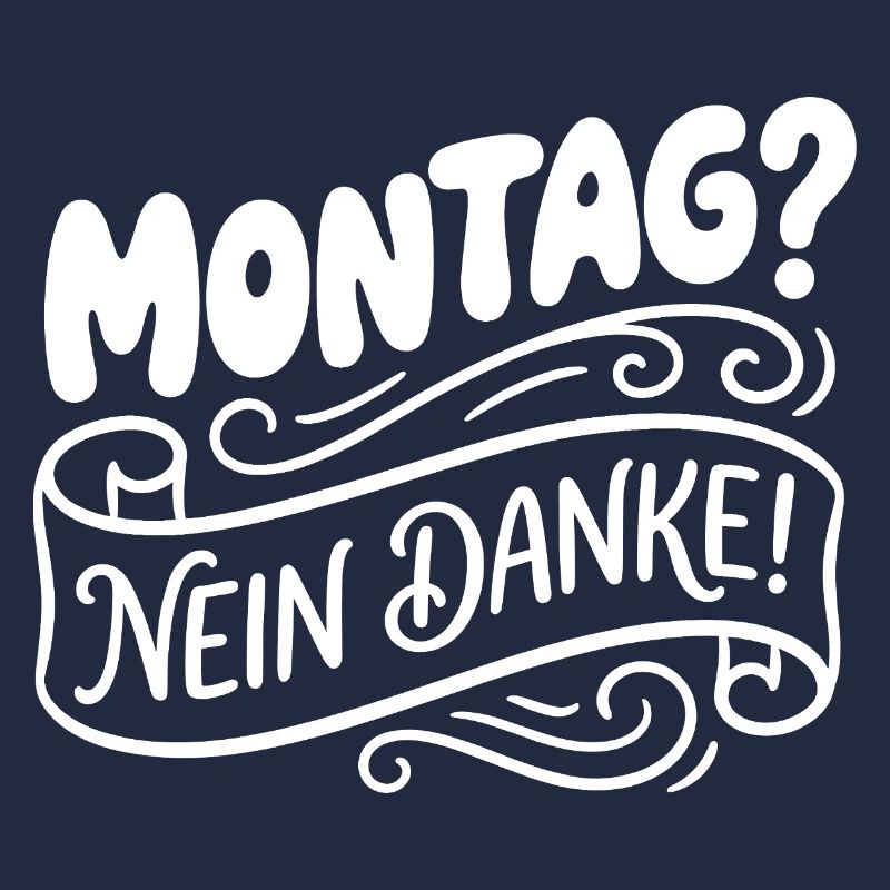 Lundi? Non merci! Lettrage manuel