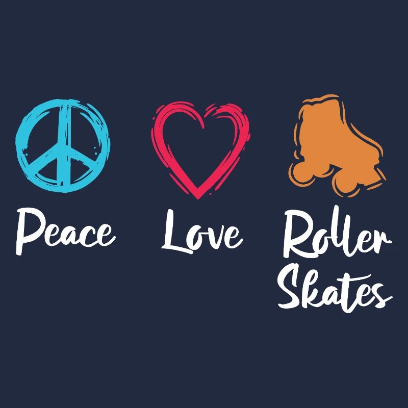 Frieden Liebe Rollerskates