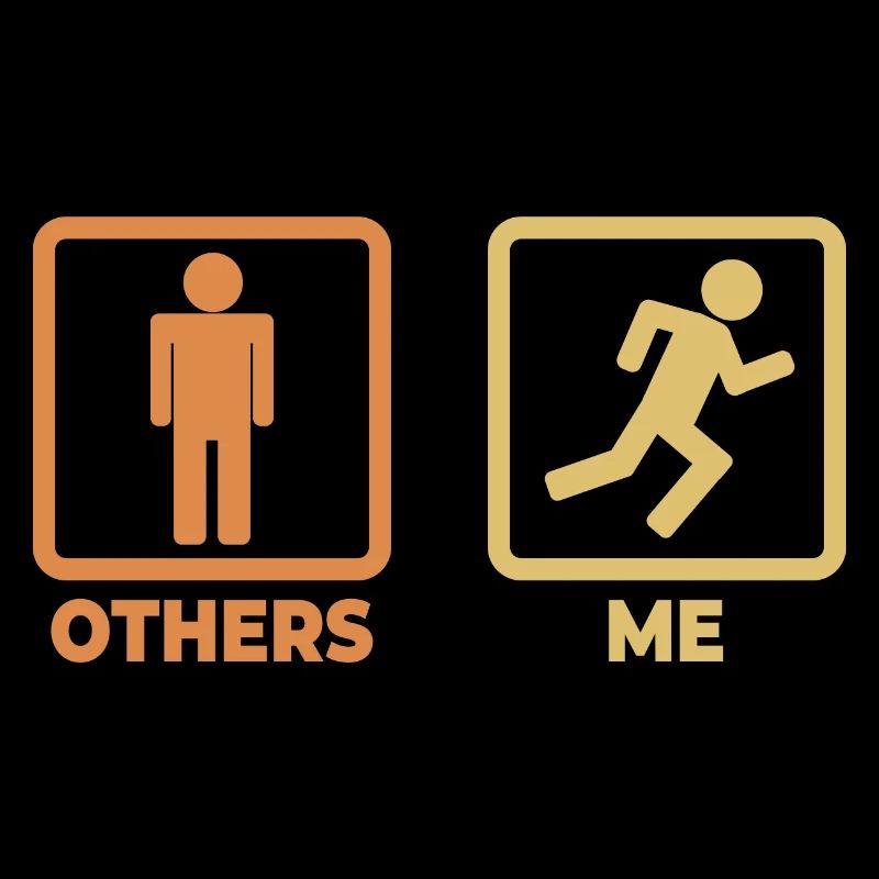 Runner stick figures