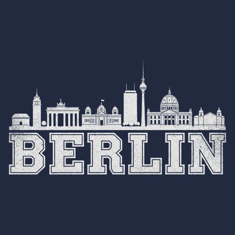 Berlin Skyline Retro 