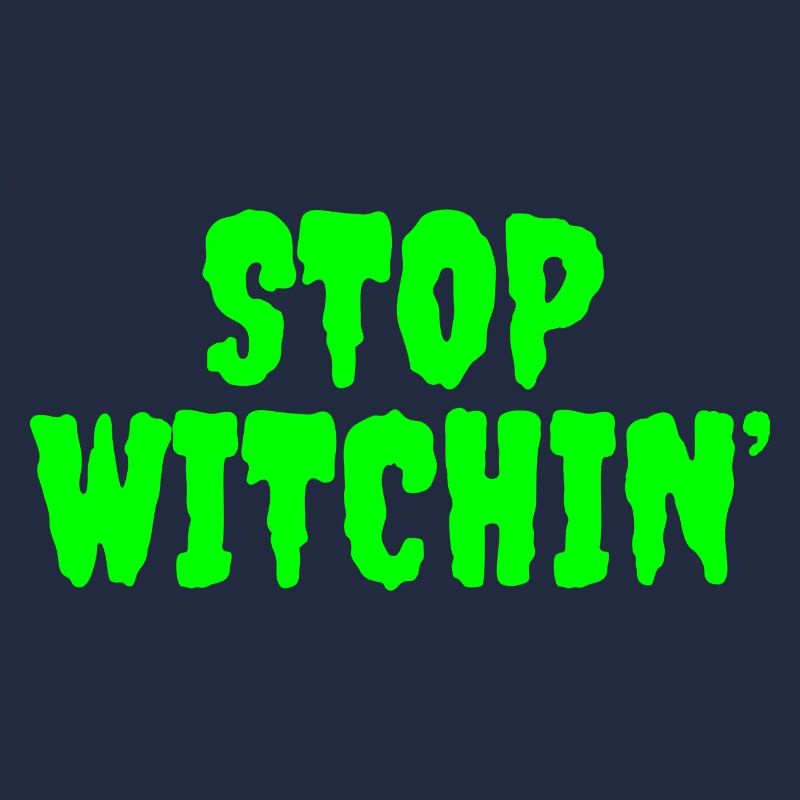 Lebendige Stop Witchin Horror Typografie