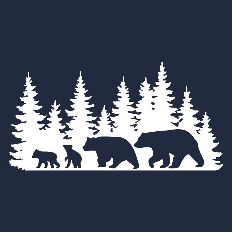 Silhouette Forêt Faune Design