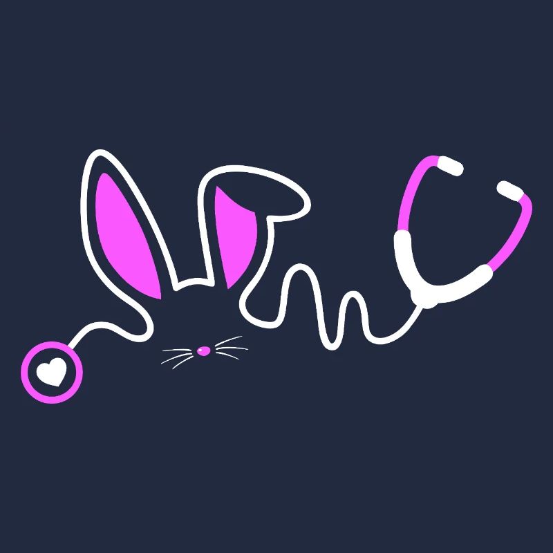 Stethoscope Bunny Whimsy
