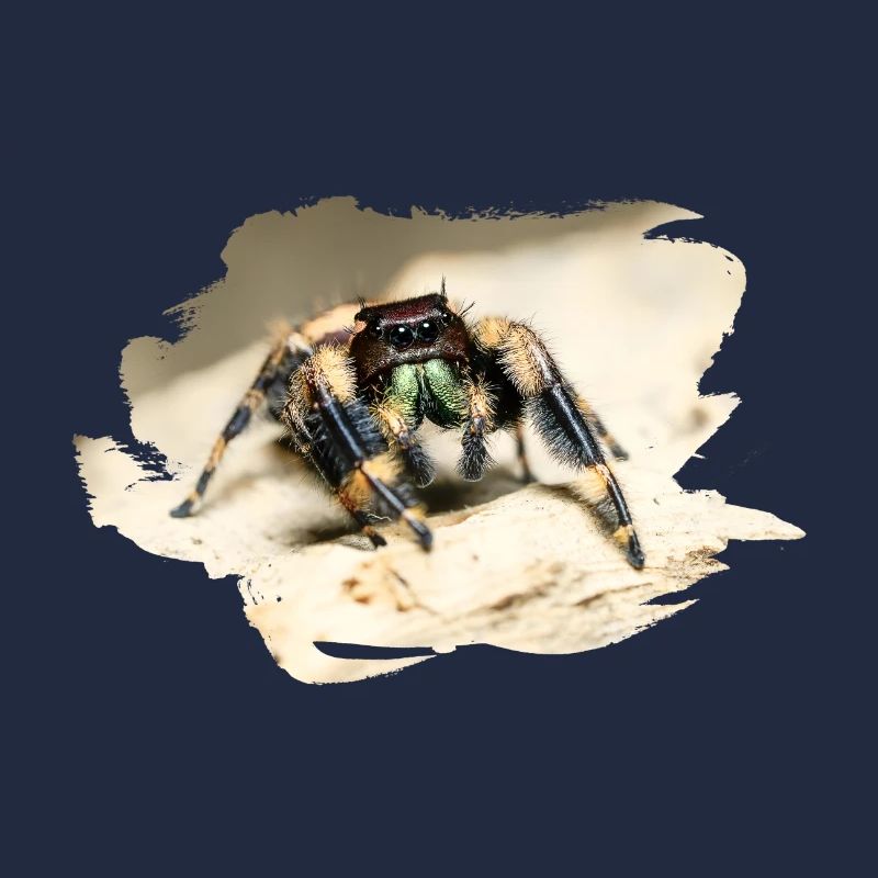 phidippus otiosus jumping spider, spring spinne