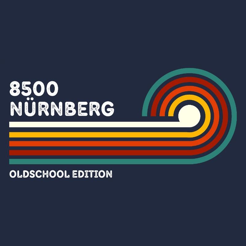 Nuremberg Retro Shirt 8500 Zip Code Souvenir 80s Cult