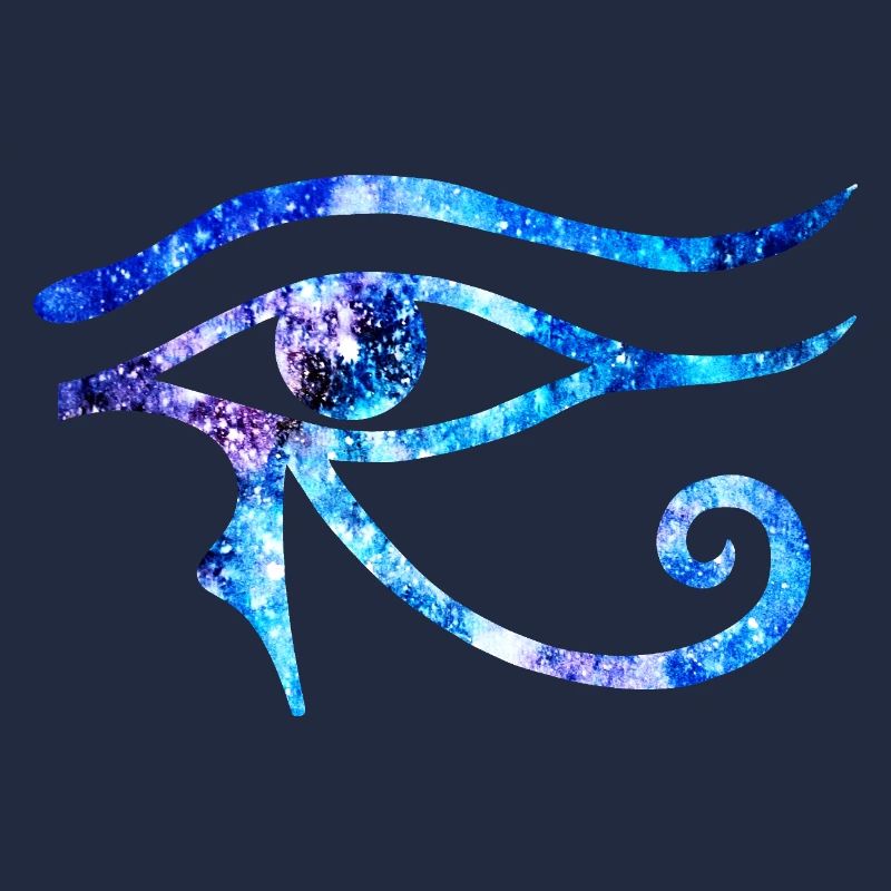 Oeil Cosmique D’Horus - Version Bleue Et Violette