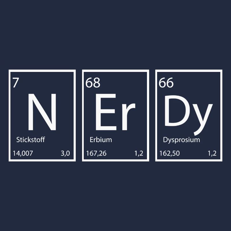Nerdy Nerd Sprüche Elemente