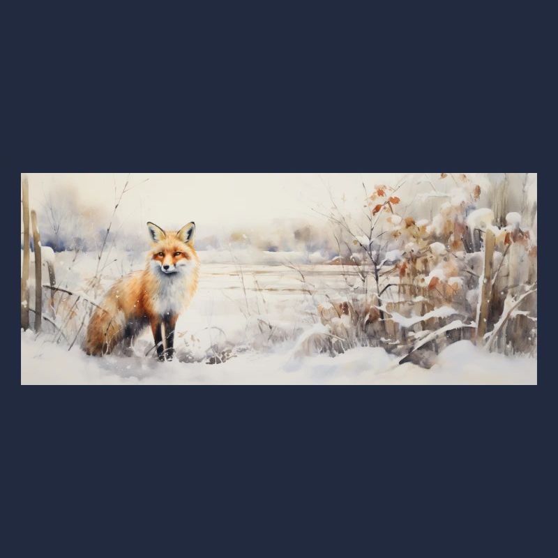 Fuchs Landschaft Schnee