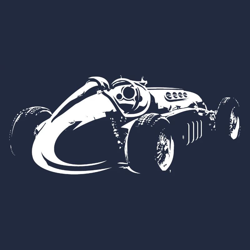 Voiture de course rétro Formule Icône classique