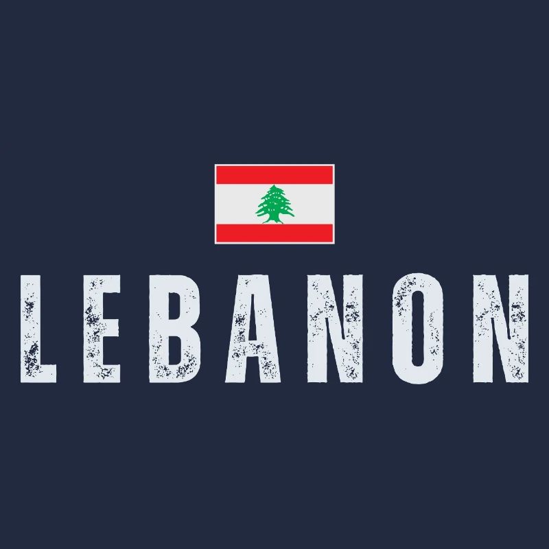 Fier drapeau libanais du Liban