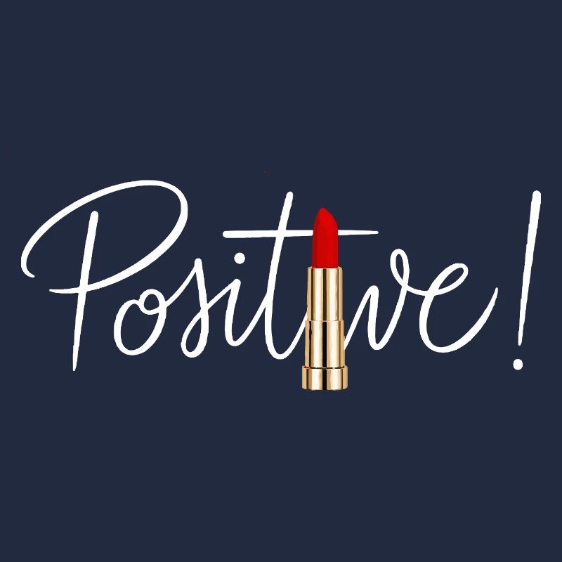 Positives Lippenstift-minimalistisches Schic-Design