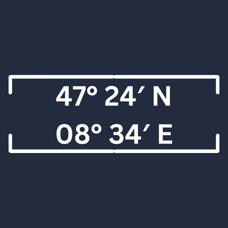 Coordinates Kreis 12 Zurich Minimalist