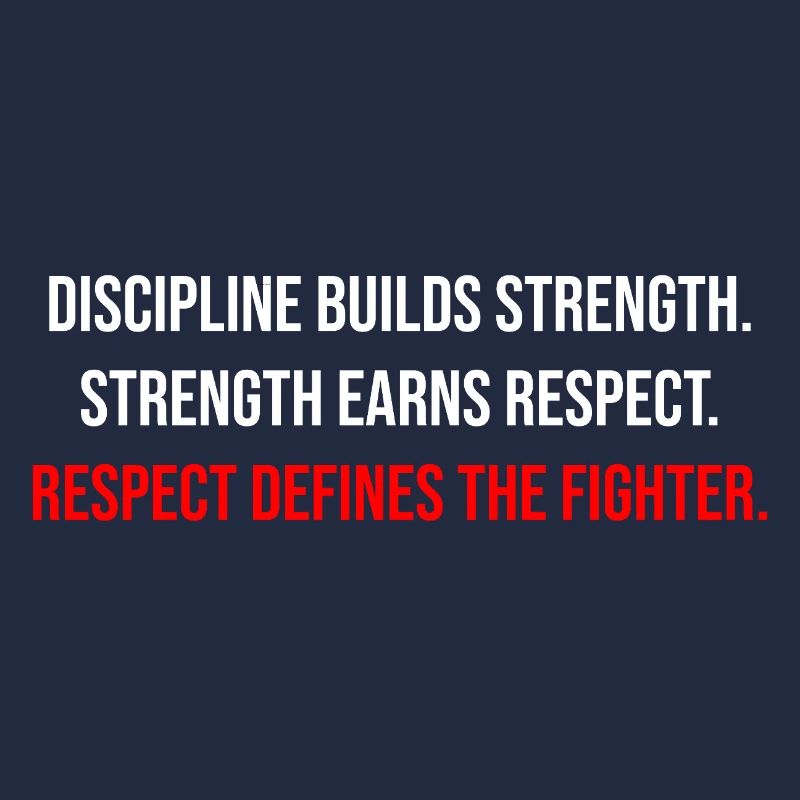 Fight Forge : Citation du combattant Discipline & Force