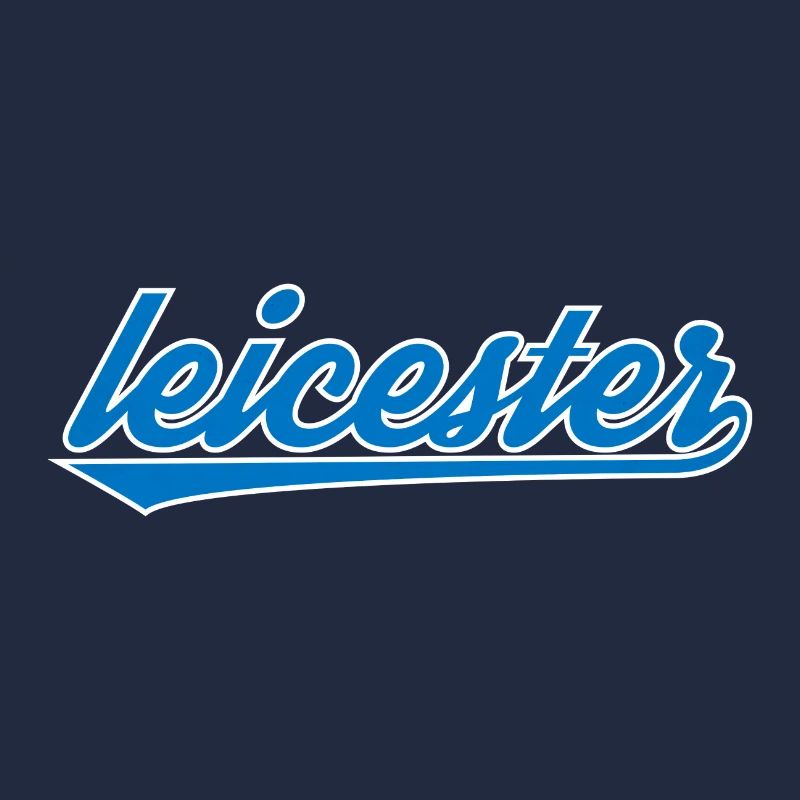 Leicester Blau Script Design