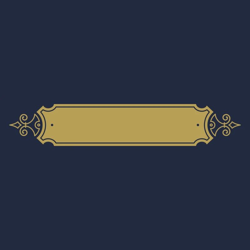 blank shield gold frame | Vectorgraphic