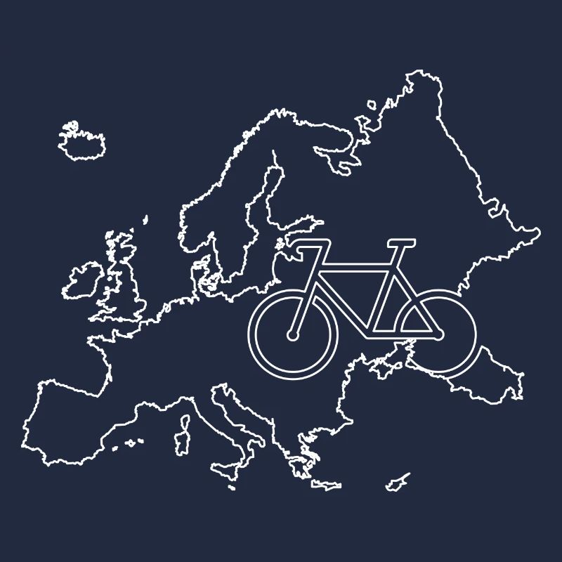 Plan de la route cyclable européenne