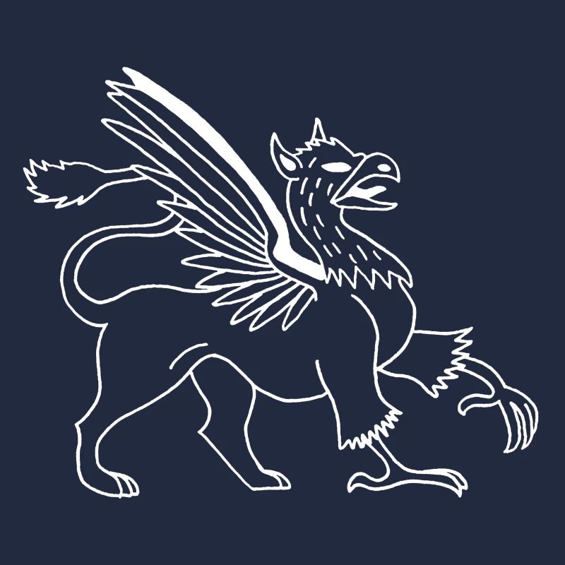 Animal fabuleux le griffon blanc