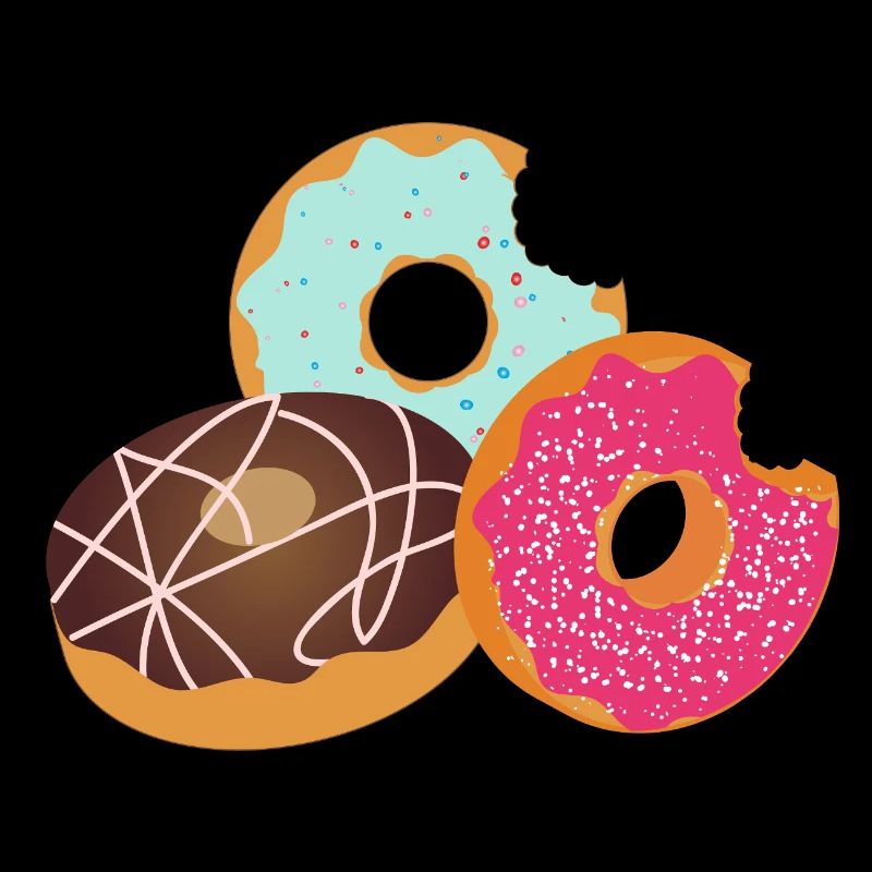 Beignets avec bouchée – Trio sucré avec glaçage et pépites