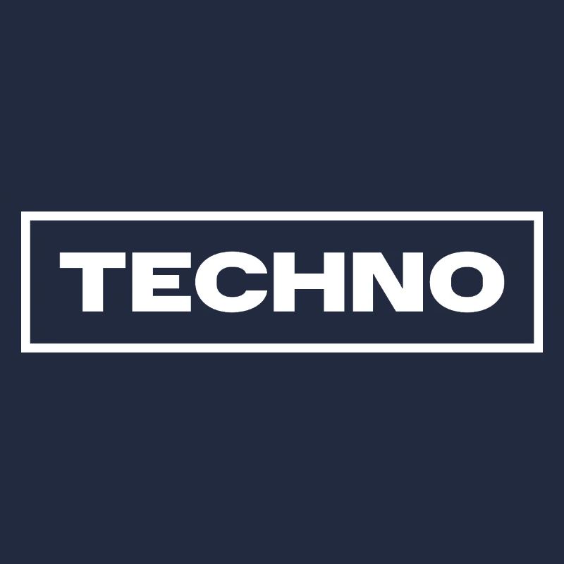 Conception de logo de musique techno