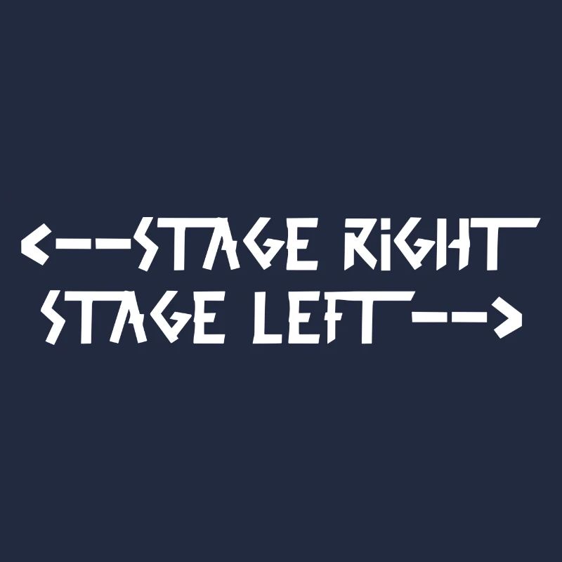 stage right stage left White