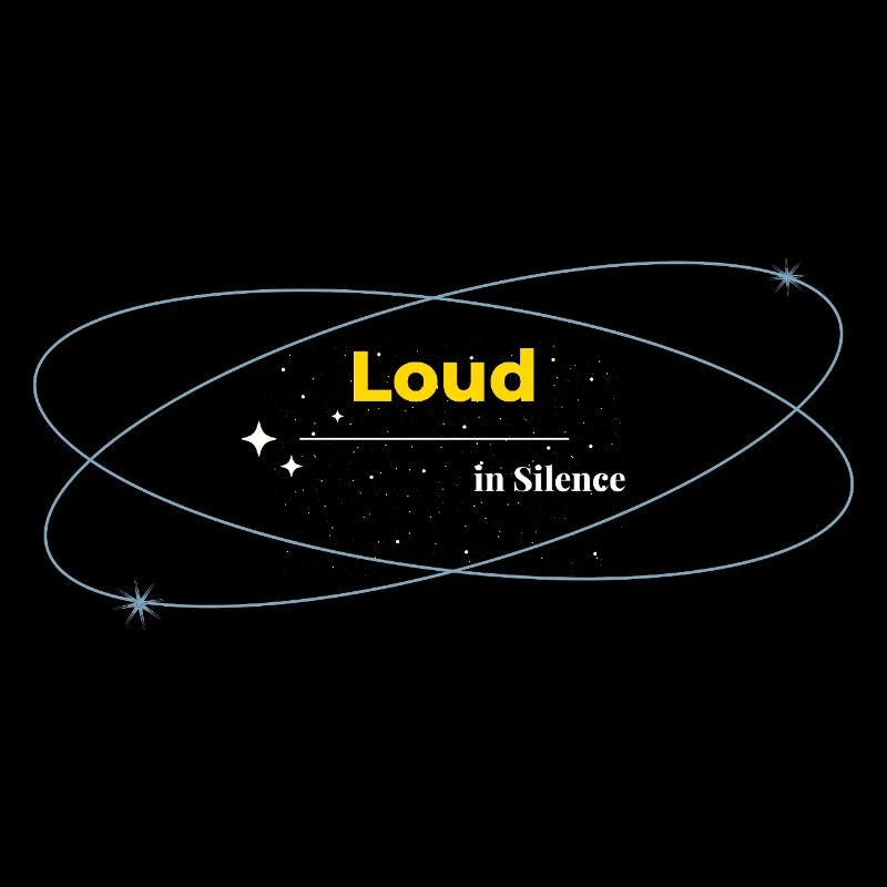 Loud in Silence dunkles Shirt