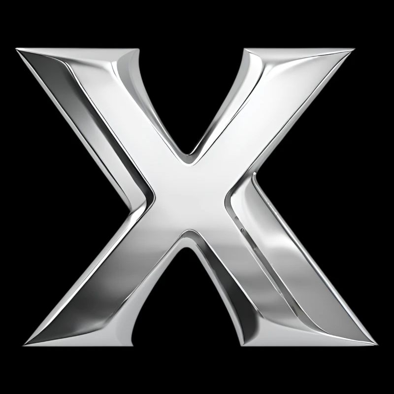 Chrome ,, X " Metallic