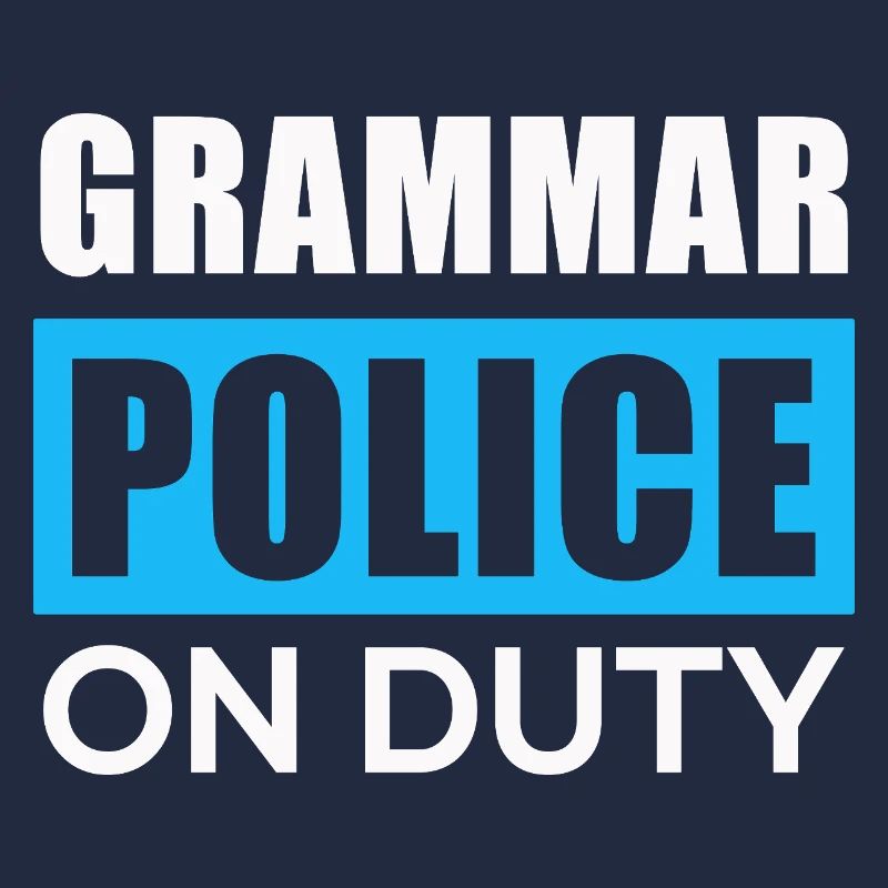 Grammatikpolizei im Einsatz
