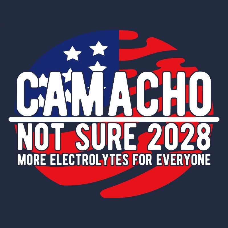 Camacho 2028 Emblem Parody Funny Not Sure