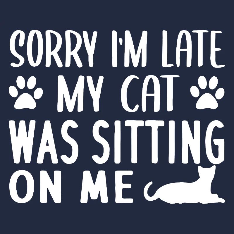Late Cat Sitter Humor Tee