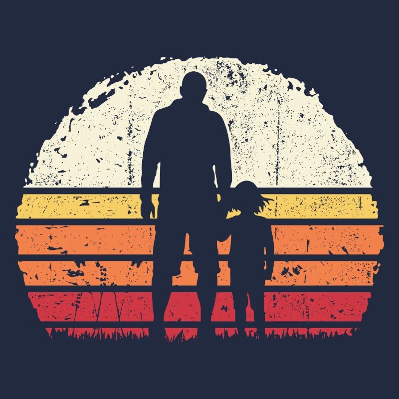Sunset Bond: Father and Child