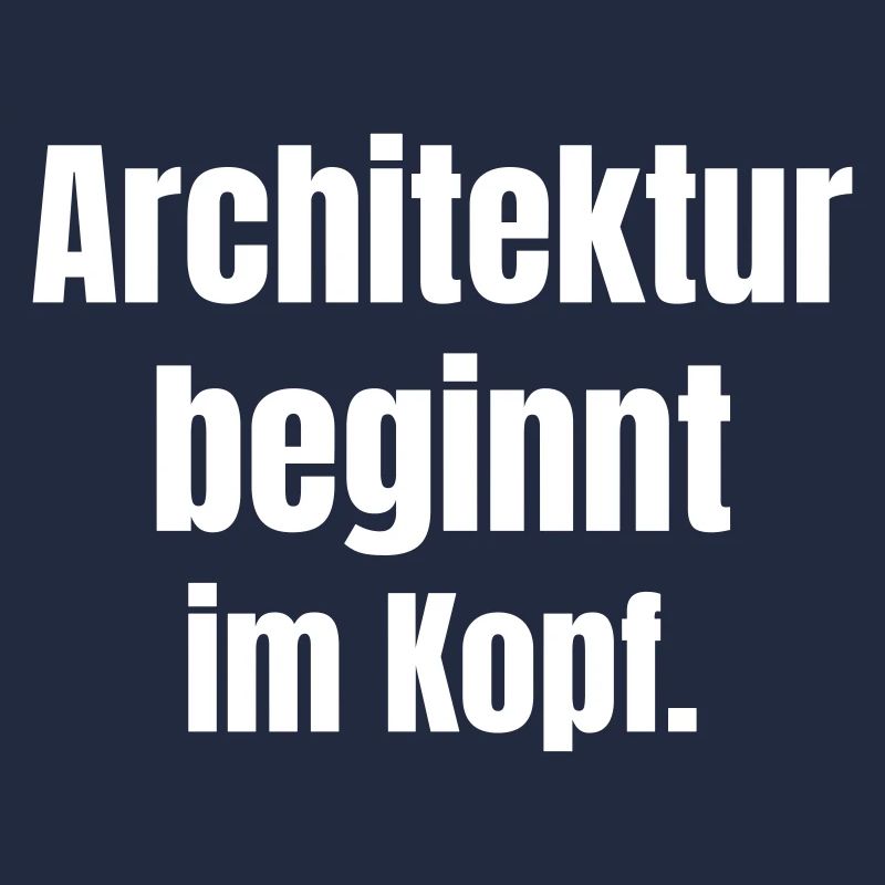 Architektur beginnt im Kopf